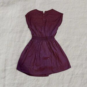 Vintage Burgundy Sequin Fitted Mini Dress